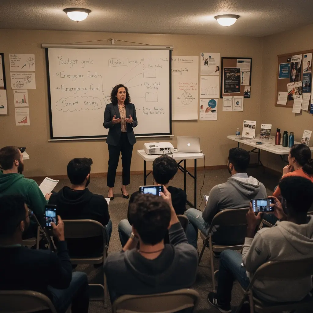 Kép egy családról, akik közösen tervezik meg a havi kiadásaikat.